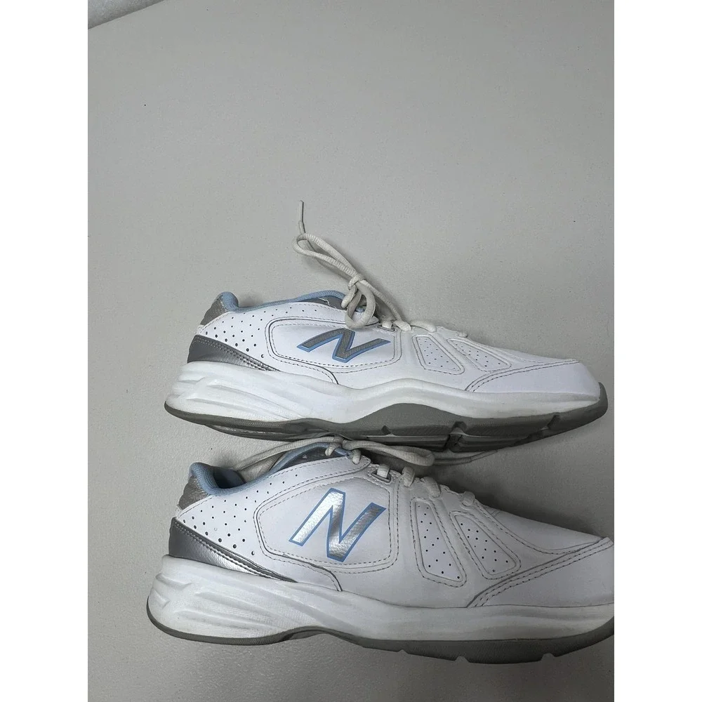 New‎ Balance WX409 Shoes Womens Size 10 White Leather Walking Sneakers WX409WP
